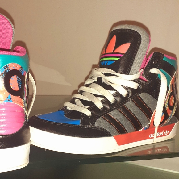 Men's multicolor Adidas mids - Picture 2 of 4